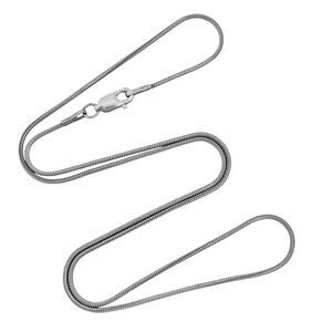 Estate Sterling Silver 925 1mm Snake Chain Necklace 18"